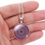Mandala Infinity – handmade pendant with mandala