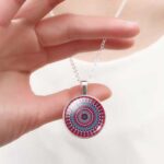 Mandala Infinity – handmade pendant with mandala - Image 3