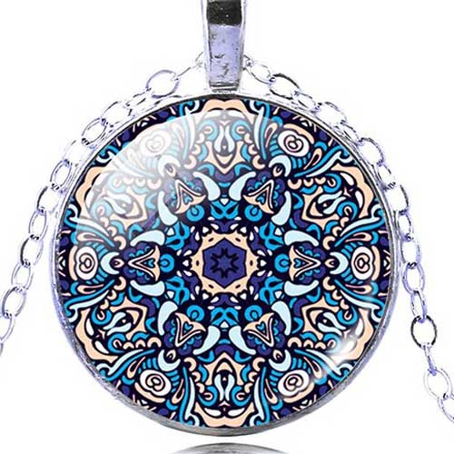Abundance and Wealth, Handmade Mandala Pendant