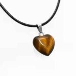 Tiger's Eye, pendant, natural stone, heart - Image 6
