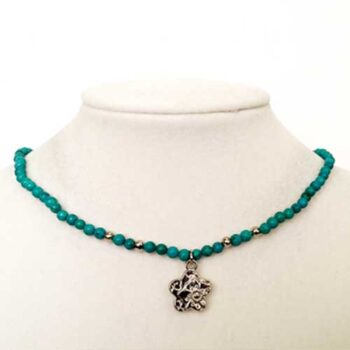 Nike Choker Necklace, Turquoise