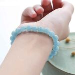 Aquamarine, Class A, handmade bracelet - Image 2