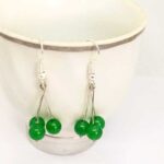 Leprechaun, Natural Stone Earrings, Aventurine - Image 2