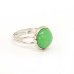Aventurine, Adjustable Ring, Natural Stone, Round 10 or 12 mm - Image 3