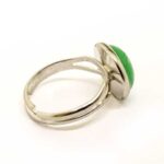 Aventurine, Adjustable Ring, Natural Stone, Round 10 or 12 mm - Image 2