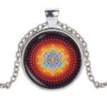 Shri Yantra Mandala, Handmade Pendant