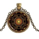 Shri Mandala, Handmade Mandala Pendant - Image 4