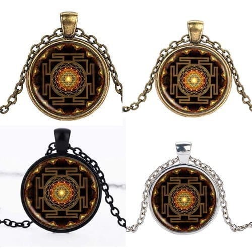 shri-yantra-mandala-15888002--all Shri Mandala, Handmade Mandala Pendant - Image 1