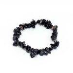 Black Tourmaline Chips, Handmade Bracelet - Image 4