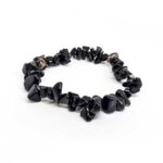 Black Tourmaline Chips, Handmade Bracelet - Image 6