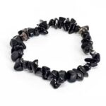 Black Tourmaline Chips, Handmade Bracelet - Image 7