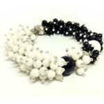 Yin and Yang, Luxury Handmade Bracelet, 4 mm Beads - Image 5