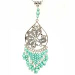 Turquoise Magic, Pendant with Turquoise, Peacock Element