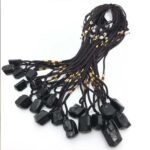 Arwen pendant, Black Tourmaline, with sliding knot - Image 4