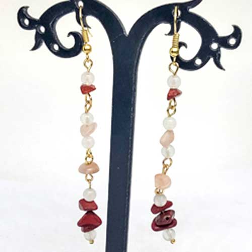 obeci-dulgi-slunchev-kamuk-yaspis-jadeit2 Lily, long earrings, Jasper, Sunstone, Jadeite - Image 1