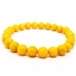 Yellow Jadeite, Natural Stone Bracelet - Image 9