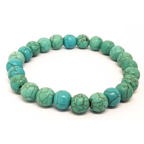 ek-chauk-ruchno-izrabotena-turkoaz-8-mm-10777058-2 Turquoise - Synthetic Stone - Choose Bead Size - Image 1