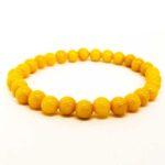 Yellow Jadeite, Natural Stone Bracelet - Image 2