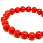 Synthetic Coral, Handmade Bracelet - Image 3