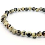 Dalmatian Jasper Bracelet, Natural Stone - Image 6