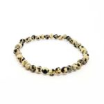 Dalmatian Jasper Bracelet, Natural Stone - Image 4