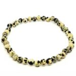 Dalmatian Jasper Bracelet, Natural Stone