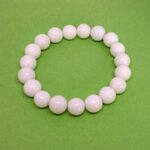 White Agate, Natural Stone Bracelet - Image 2