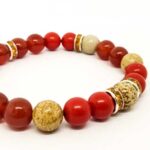Aries Zodiac Sign, Natural Stone Bracelet, 8 mm. - Image 3