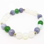 Cancer Zodiac Sign, Handmade Natural Stone Bracelet, 8 mm. - Image 6