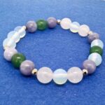 Cancer Zodiac Sign, Handmade Natural Stone Bracelet, 8 mm. - Image 4