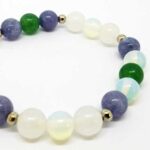 Cancer Zodiac Sign, Handmade Natural Stone Bracelet, 8 mm. - Image 2