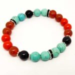 Scorpio Zodiac, Handmade Natural Stone Bracelet, 8 mm - Image 2