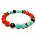 Scorpio Zodiac, Handmade Natural Stone Bracelet, 8 mm