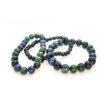 Azurite with Malachite, Handmade Natural Stone Bracelet - Image 14