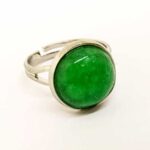 Aventurine, Adjustable Ring, Natural Stone, Round 10 or 12 mm - Image 7