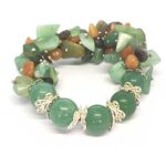 Demeter Luxury Bracelet, Natural Stone, Jade, Carnelian, Labradorite - Image 5