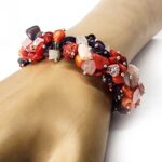 Cassiopeia, Luxury Set - Bracelet, Earrings and Necklace, Coral, Amethyst and Rose Quartz - Image 22