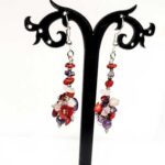 Cassiopeia, Luxury Set - Bracelet, Earrings and Necklace, Coral, Amethyst and Rose Quartz - Image 11