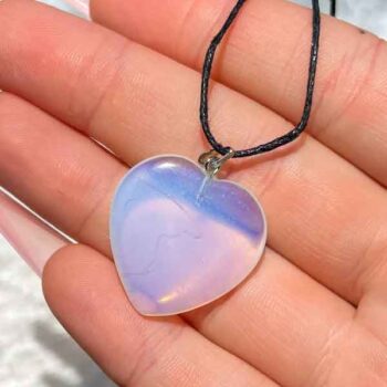 Opalite, Heart-Shaped Pendant
