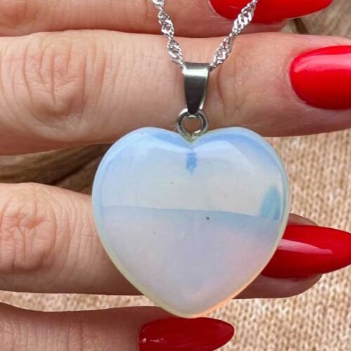 Opalite, Heart-Shaped Pendant - Image 13