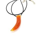 Orange Agate, Pendant, Natural Stone