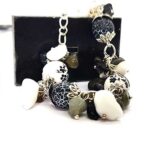 Day and Night, Elegant Bracelet, Natural Stones, Painted Beads - Image 6
