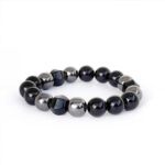 Kratos, Men’s Necklace, Bracelet or Set, Onyx Bullet Pendant, Onyx and Hematite Beads - Image 14