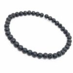 Black Volcanic Stone Bracelet, Natural Stones - Image 8