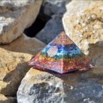 Protective Seven Chakras Orgonite Pyramid - Image 7