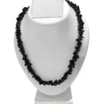 Black Tourmaline, Medium 5-7 mm Chips, Handmade Necklace - Image 2