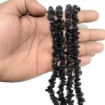 Black Tourmaline, Medium 5-7 mm Chips, Handmade Necklace - Image 3