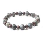 Spatia, Handmade Natural Stone Bracelet with Labradorite and Garnet