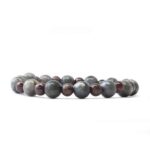 Spatia, Handmade Natural Stone Bracelet with Labradorite and Garnet - Image 5