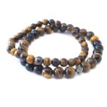 Set of 2 Bracelets – Tiger’s Eye, Onyx and Hematite Cross - Image 3